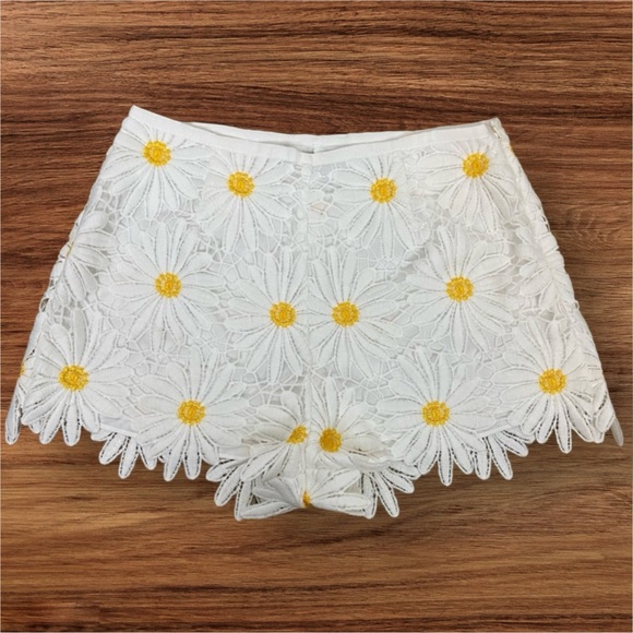 New Saylor x Free People Daisy Morgana M 8/10 Textured Floral Lace High Waist - Picture 10 of 11